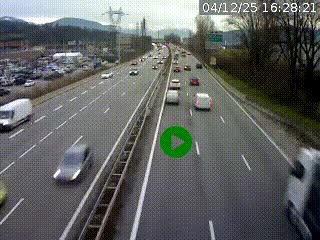 Caméra routière à hauteur des centres commerciaux et de la sortie 14 en direction d'Albertville