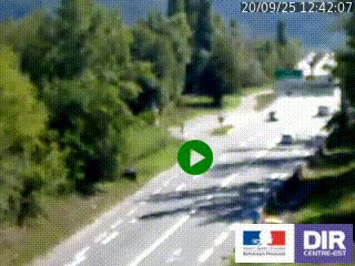Webcam info trafic à proximité de Vizille sur la N85, au niveau du point de vue du Saut du Moine à Champagnier