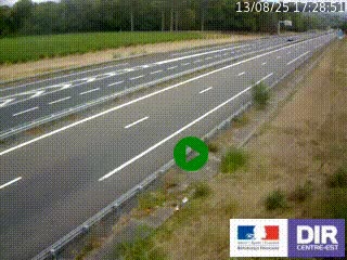 Webcam autoroute sur l'A77 à hauteur de Pouilly-sur-Loire en direction de Nevers