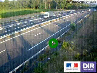 Webcam autoroute sur l'A77 à hauteur de Pouilly-sur-Loire en direction de Nevers