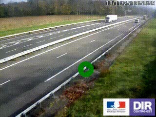Webcam autoroute sur l'A77 à hauteur de Pouilly-sur-Loire en direction de Nevers