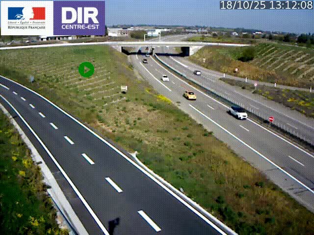 Webcam sur le contournement de Valence, sur la Nationale 7, caméra orientée vers Lyon