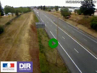 Webcam à Mably, à proximité de Roanne en direction de Moulins sur la N7