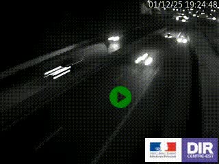 Caméra autoroutière sur l'A47 à hauteur de Givors, a proximité de Lyon. La webcam est orientée vers Lyon