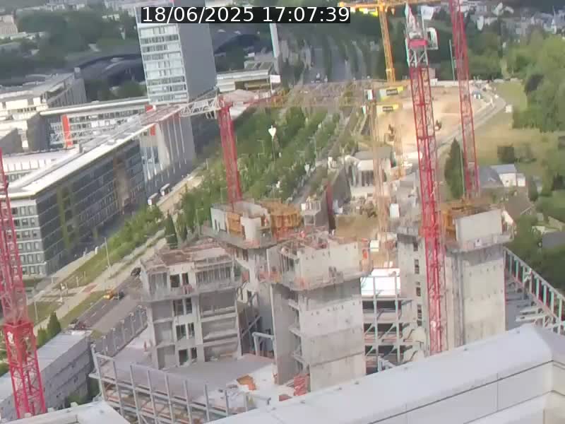 Webcam sur l'avenue John Fitzgerald Kennedy (N51) avec vue orientée vers le Findel