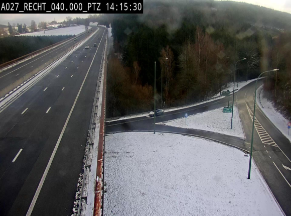 Webcam sur A27/E42 après Malmedy. Vue orientée vers l'Allemagne