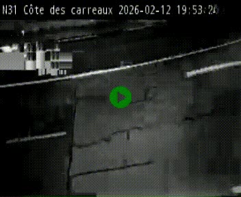 Webcam en haut de la Côte des Carreaux sur la N31 à Avesnes-en-Bray. Vue orientée vers Rouen