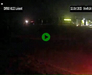 Webcam en périphérie de Chartres sur la N123, à hauteur de Luisant. Vue orientée vers Chartres