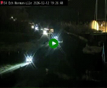 Webcam à hauteur du Leclerc Normanville sur la N154. Vue orientée vers Rouen