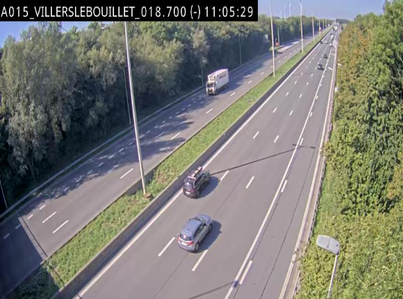 Webcam autoroute Belgique - Villers-le-Bouillet - E42 direction Liège - BK 18.7