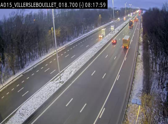 Webcam autoroute Belgique - Villers-le-Bouillet - E42 direction Liège - BK 18.7