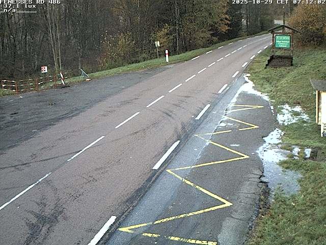 Webcam en haut du col des Fenesses, aussi appelé col du Ménil sur la D486 à 593 mètres d'altitude dans les Vosges