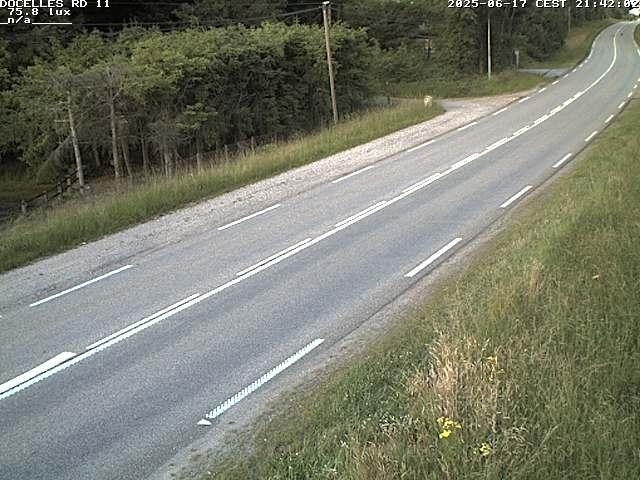 Webcam à 424 mètres d'altitude dans la Tranchée de Docelles dans les Vosges, à proximité d'Epinal sur la route de Gerardmer (D11)