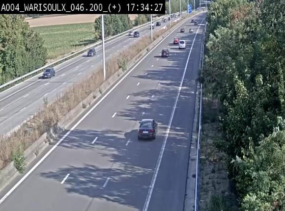 Webcam autoroute Belgique - Warissoulx - E411 - BK 46.2