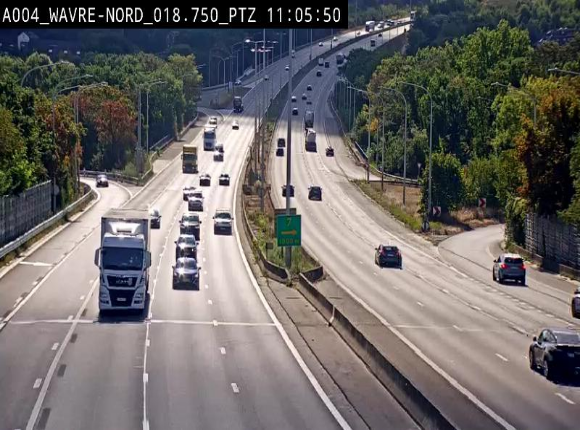 Webcam traffic E411(A4) - BK 18.7 - Bierges (Wavre Nord)