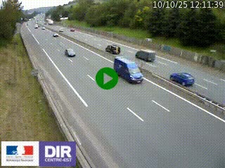 Webcam routière à Saint-Etienne-Terrenoire sur la RN88 avant la jonction entre l'A72 et le Boulevard Périphérique de Saint-Etienne