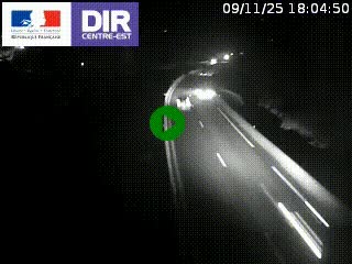 Caméra sur la Nationale 90 (N90) à La Léchère, en direction et à proximité d'Albertville