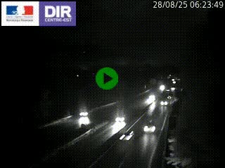 Caméra trafic à Meylan sur la Rocade-Sud de Grenoble en direction d'Aix-en-Provence