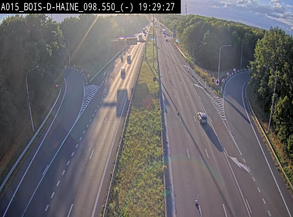 Webcam autoroute Belgique - Bois d'Haine - E42 - BK 98.6