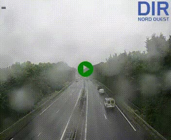 Webcam sur le périphérique de Caen (N814) à l'est de la ville, à Mondeville hauteur de la sortie 2, Presqu'île-Rives de l'Orne, au bout de l'autoroute A13