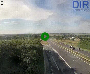 Webcam au début de l'A84 sur le périphérique Ouest de Caen (N814) à hauteur de la sortie 9, Porte de Bretagne