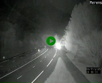 Webcam dans les Pyrénées à hauteur de Mérens-les-Vals sur N320, en direction de Pas de la Casa (Andorre)