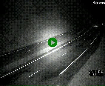 Webcam dans les Pyrénées à hauteur de Mérens-les-Vals sur N320, en direction de Pas de la Casa (Andorre)