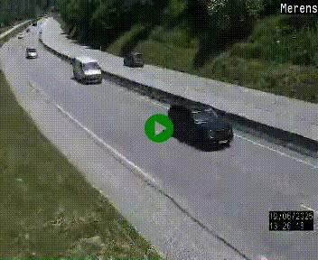Webcam Ax-les-Thermes sur N20, en direction d'Andorre