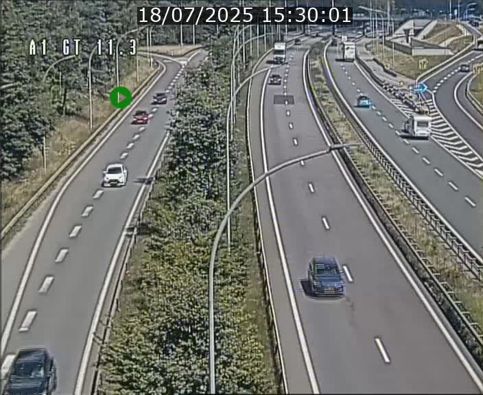 Traffic live webcam Luxembourg Senningerberg - A1 direction Allemagne - BK 11.3