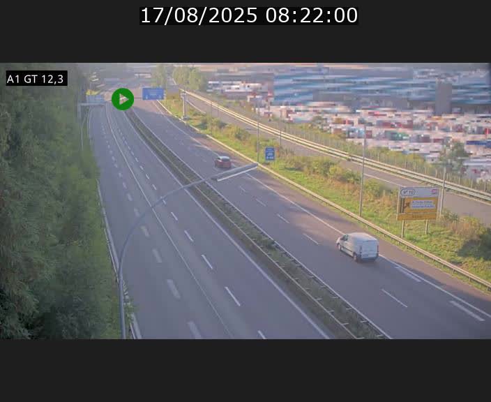 Traffic live webcam Luxembourg Senningerberg - A1 direction Allemagne - BK 12.3