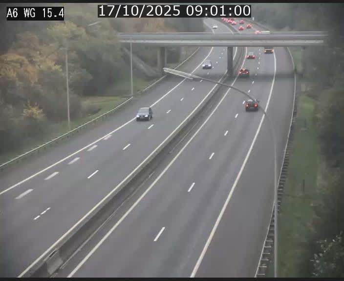 Traffic live webcam Luxembourg Capellen - A6 - BK 15.4 - direction Luxembourg/France/Allemagne