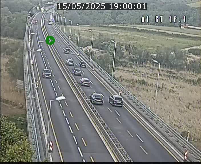 Traffic live webcam Luxembourg Niederanven - A1 direction Allemagne - BK 16.1