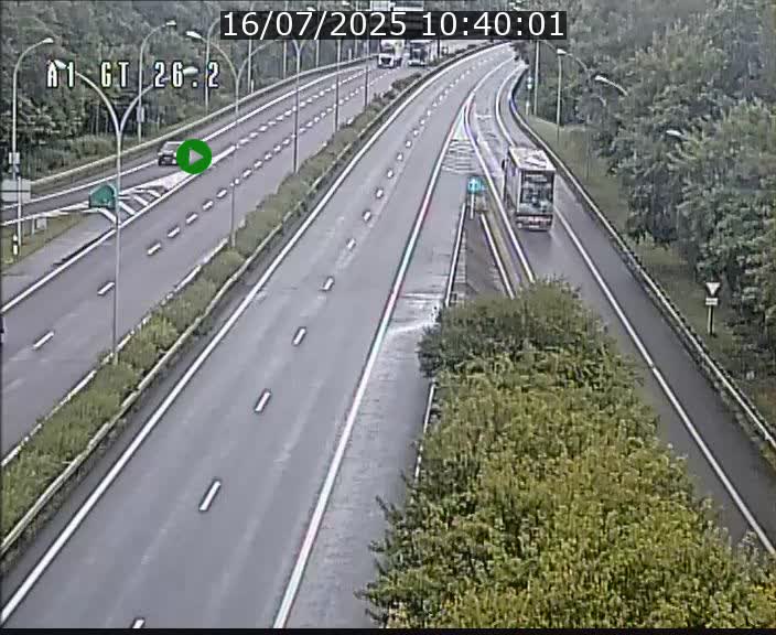 Traffic live webcam Luxembourg Grevenmacher - A1 direction Allemagne - BK 26.2