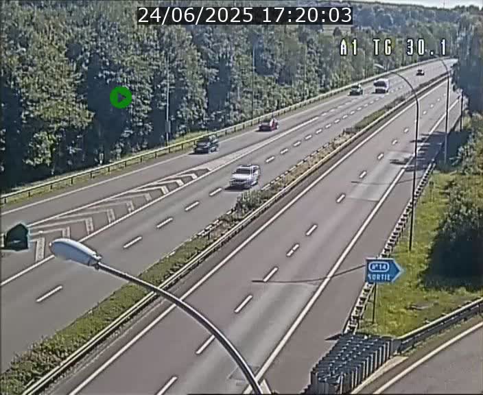 Traffic live webcam Luxembourg Grevenmacher - A1 direction Luxembourg - BK 30.1