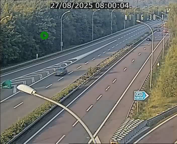 Traffic live webcam Luxembourg Grevenmacher - A1 direction Luxembourg - BK 30.1