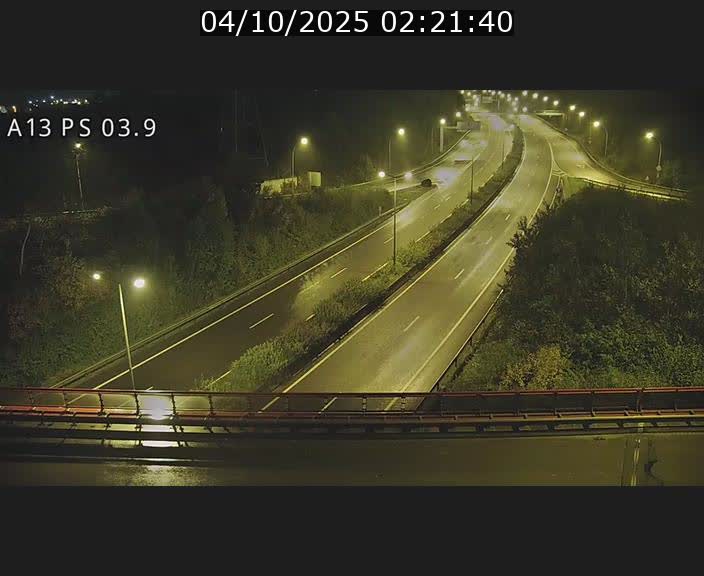 Traffic live webcam Luxembourg Differdange - A13 direction Esch-sur-Alzette - BK 3.9