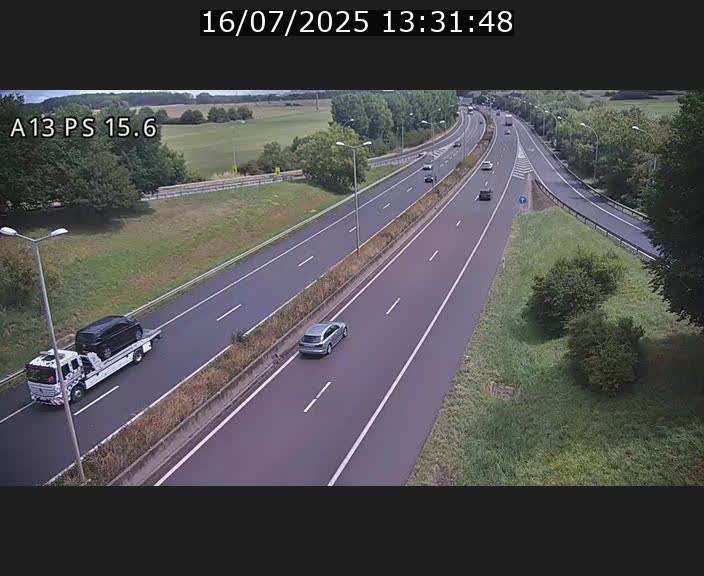 Traffic live webcam Luxembourg Kayl - A13 direction Dudelange - BK 15.6