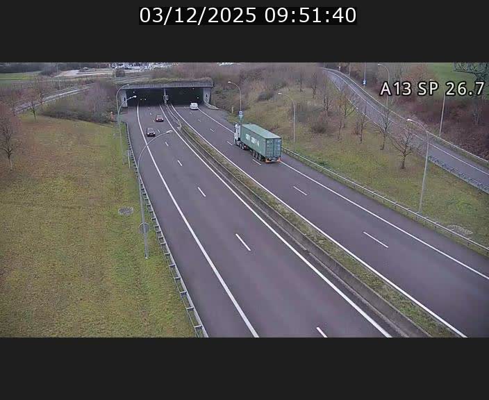 Traffic live webcam Luxembourg Frisange - A13 direction Luxembourg-ville - BK 26.7