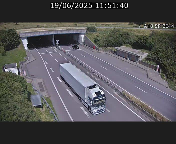 Webcam trafic sur A13 à hauteur d'Altwies en direction de Mondorf-les-bains et en provenance de l'Allemagne