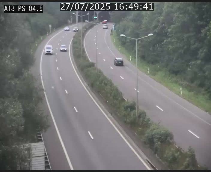 Traffic live webcam Luxembourg Differdange - A13 direction Esch-sur-Alzette - BK 4.5