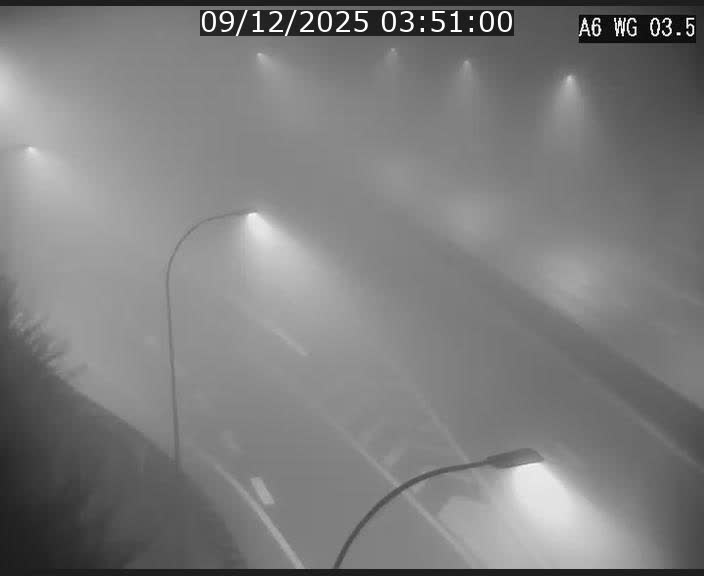 Traffic live webcam Luxembourg - Croix de Cessange - A6 - BK 3.5 - direction France/Allemagne