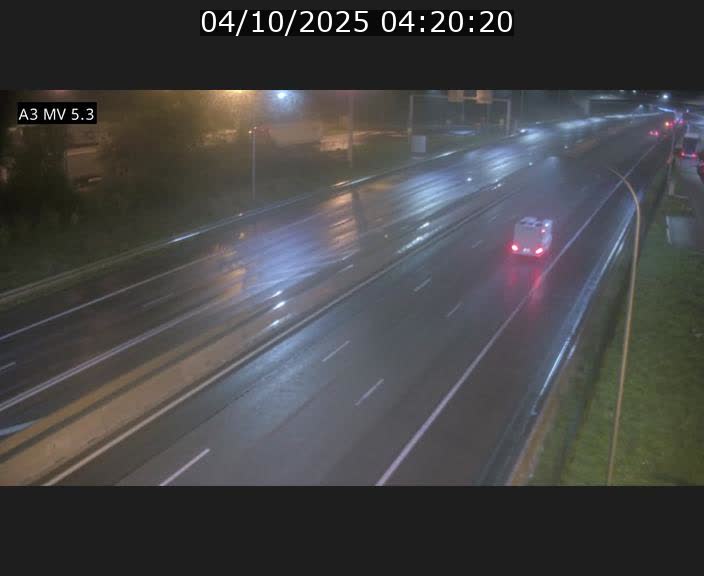 Webcam à l'Aire de Berchem au Luxembourg sur l'A3. Vue orientée vers la France