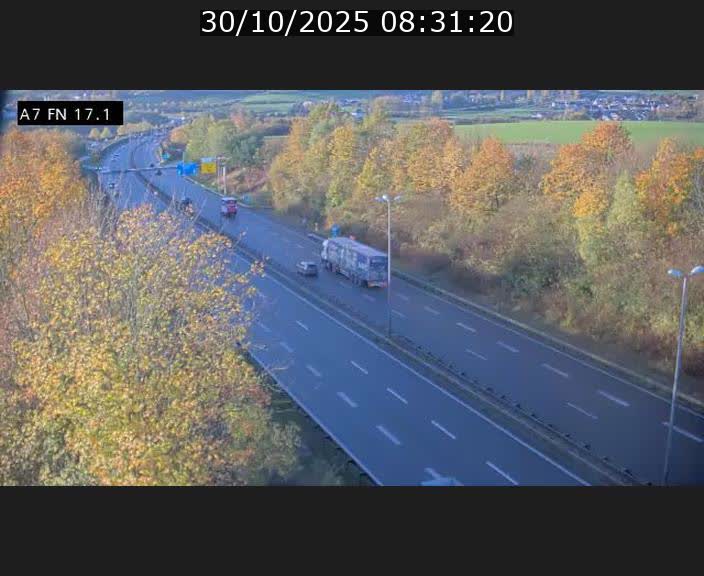 Caméra trafic Luxembourg - A7, Merscherbierg direction Mersch