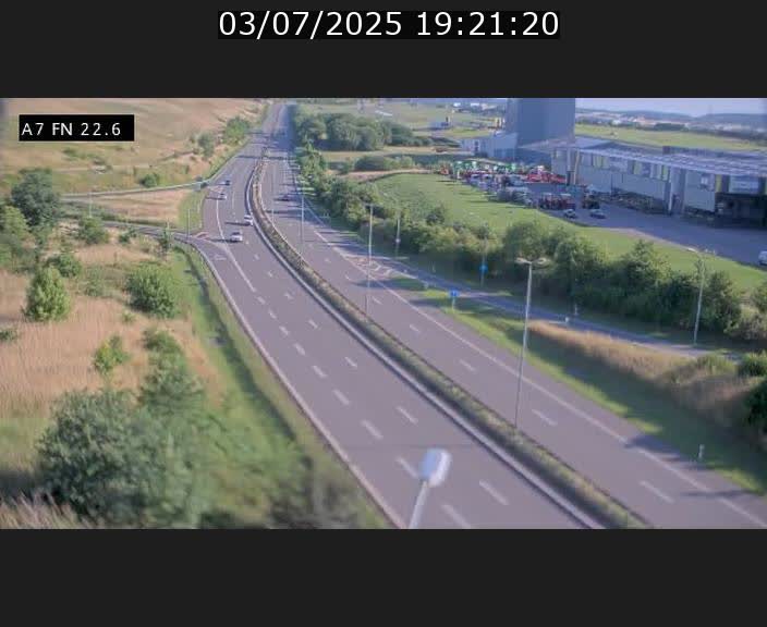 Caméra trafic Luxembourg - A7, Colmar-berg direction Mersch