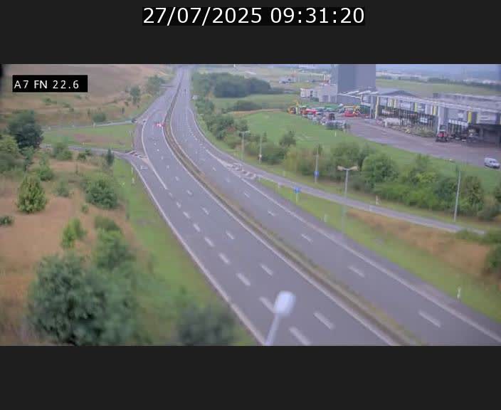 Caméra trafic Luxembourg - A7, Colmar-berg direction Mersch