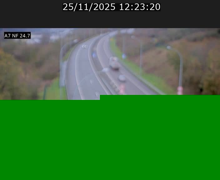 Caméra trafic Luxembourg - A7, Schieren direction Mersch