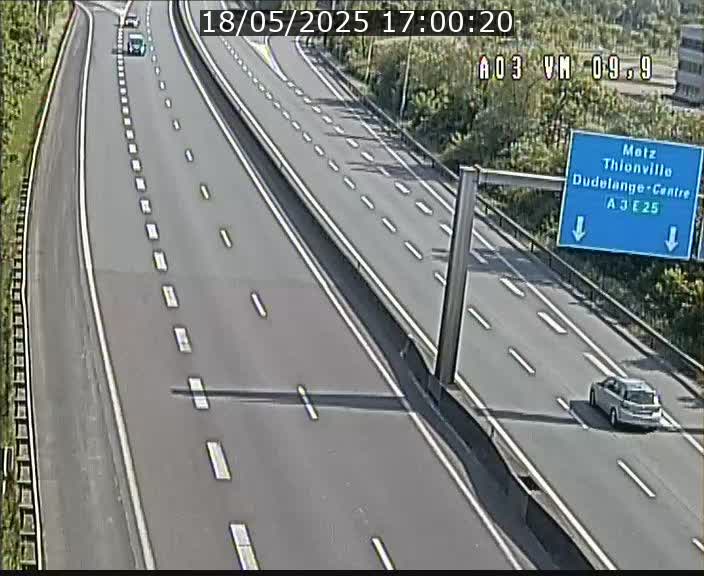 Webcam Autoroute à la Croix de Bettembourg - A3 - BK 9.9 - direction France