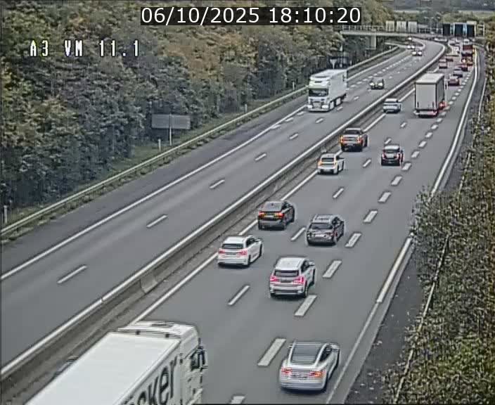 Webcam à la frontière franco-luxembourgeoise, avant la Croix de Bettembourg - BK 11.1 - direction Luxembourg-ville