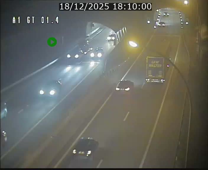 Traffic live webcam Luxembourg Hesperange - A1 direction Kirchberg - BK 1.4