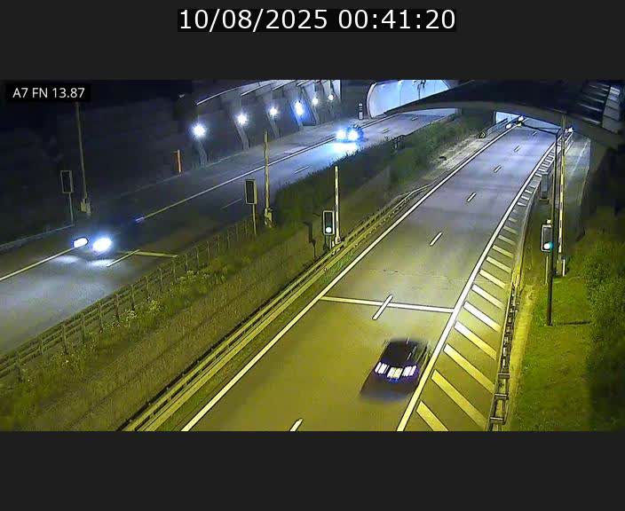 Caméra trafic Luxembourg - A7, Tunnel Gousselerbierg, entrée nord, direction Lorentzweiler